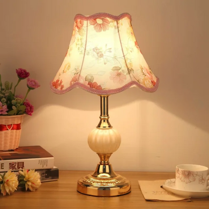 Fennimore Vintage Scandinavian Table Lamp | Elegant Floral Design For Bedrooms and Consoles