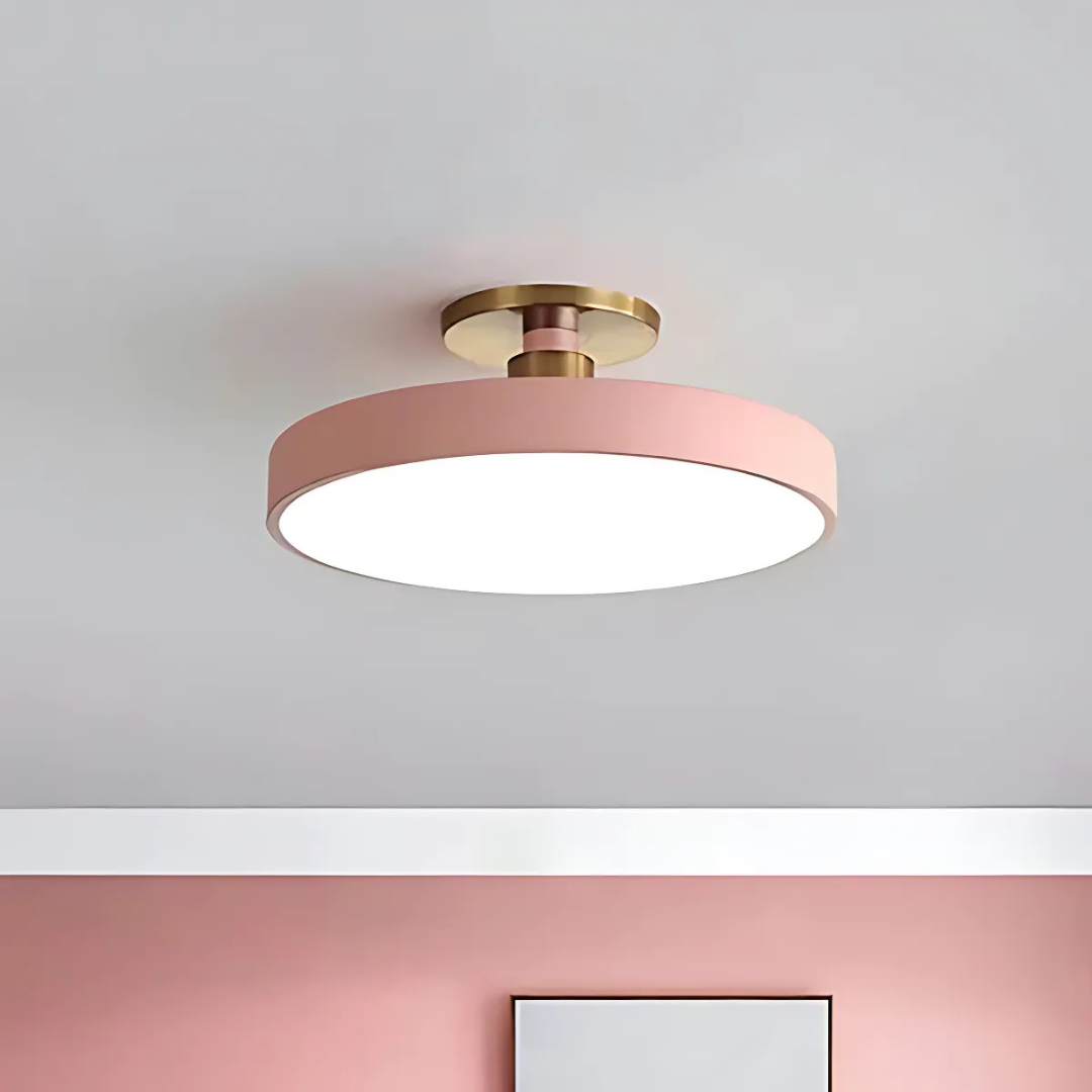 Verrick LED Ceiling Light | Scandinavian Modern Flush Mount For Bedrooms, Halls and Landings