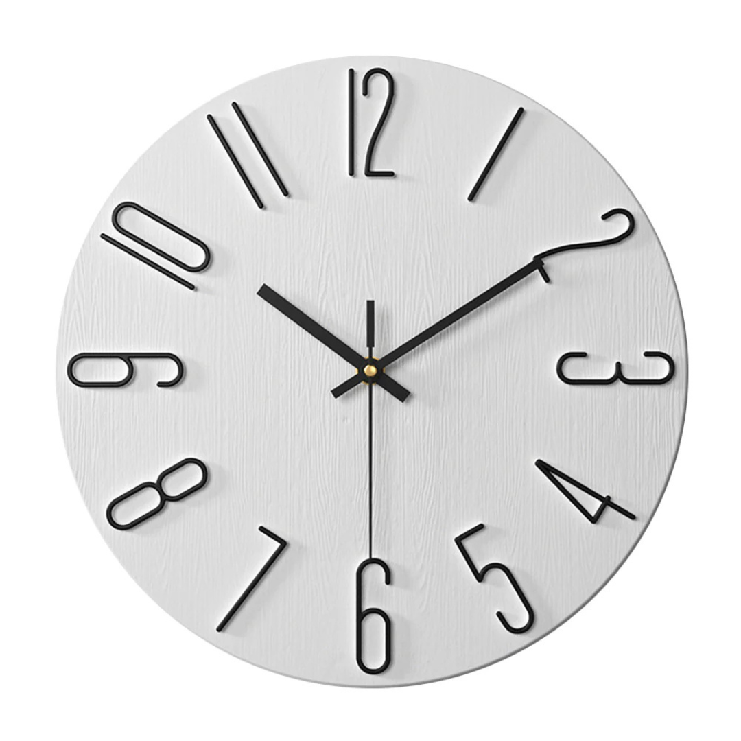 Noble Modern Wall Clock | Minimalist Gold Design For Living Rooms, Hallways and Sideboards