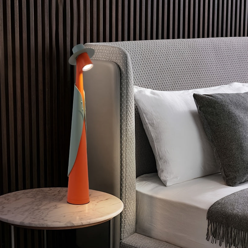 Rechargeable LED Hat Lamp | Creative Touch Desk Light For Bedsides, Shelves and Windowsills