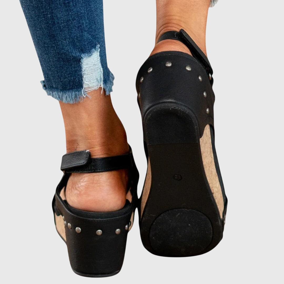 Adela Cushioned Comfort Flat Sandals