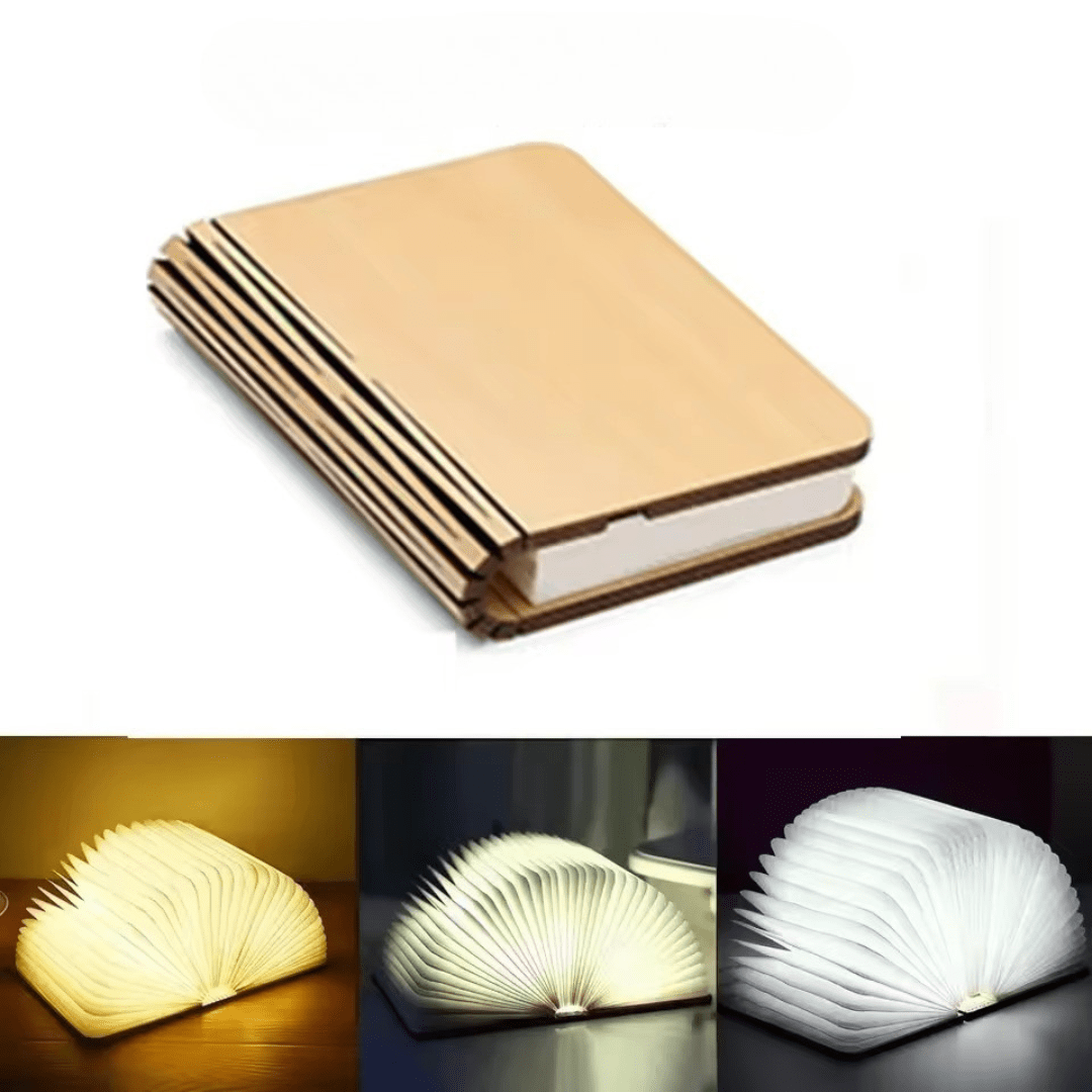 Pagelume Foldable Table Lamp | 360 Degree Rechargeable Book Light For Desks, Beds and Travel