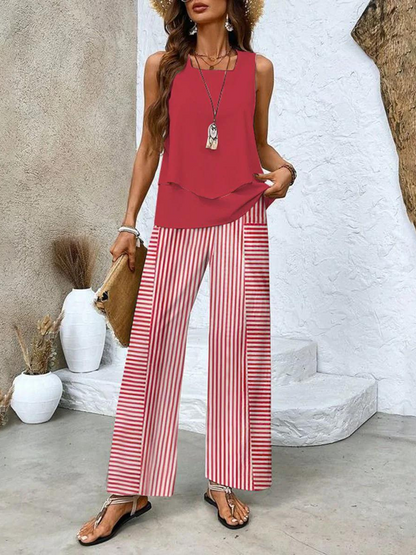 Abigail Relaxed Linen-Look Two-Piece Set