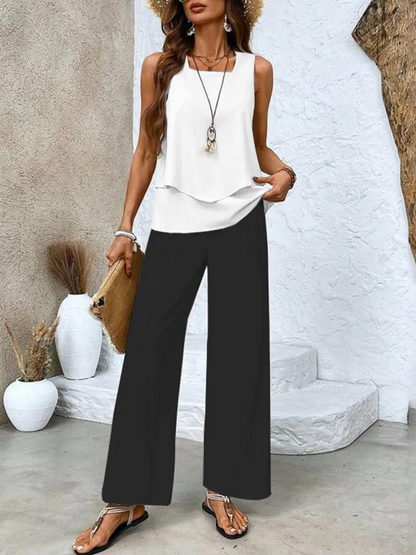 Abigail Relaxed Linen-Look Two-Piece Set