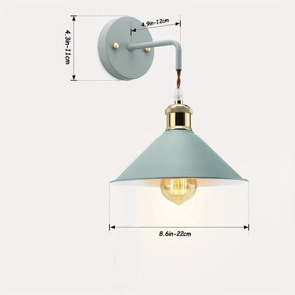 Modern Metal Wall Sconce Pair | Industrial Oil Rubbed Wall Light Fixture Set Of Two Lights