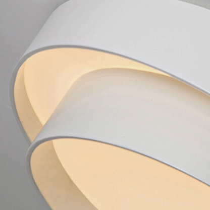 Nordic Round LED Ceiling Light | Modern Minimalist Flush Mount In Black or White Iron Finish