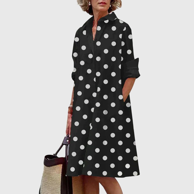 Paige Relaxed Midi Dress with Pockets