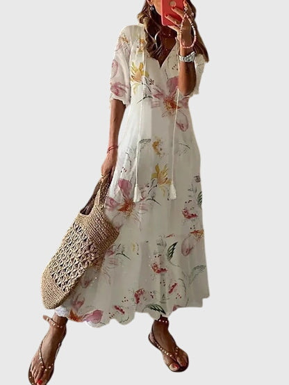 Amalia Boho Printed Maxi Dress