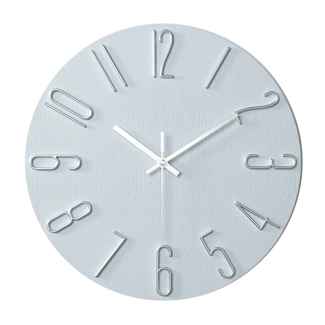 Noble Modern Wall Clock | Minimalist Gold Design For Living Rooms, Hallways and Sideboards