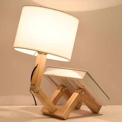 Bendra Table Lamp | Flexible Wooden Design Light For Desks, Bedsides and Warm Timber Sideboards
