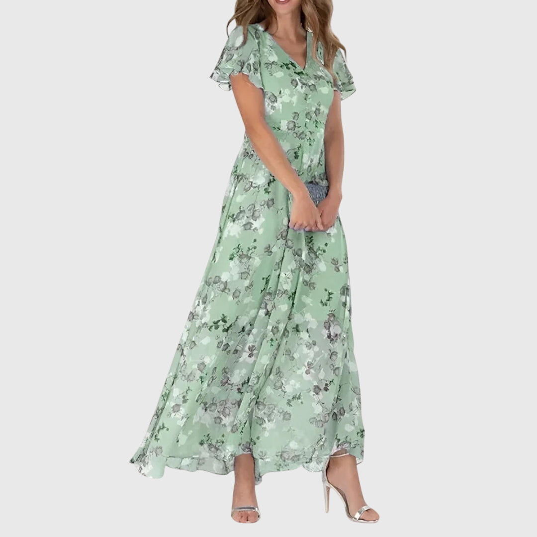 Lola Figure-Flattering Wrap Midi Dress
