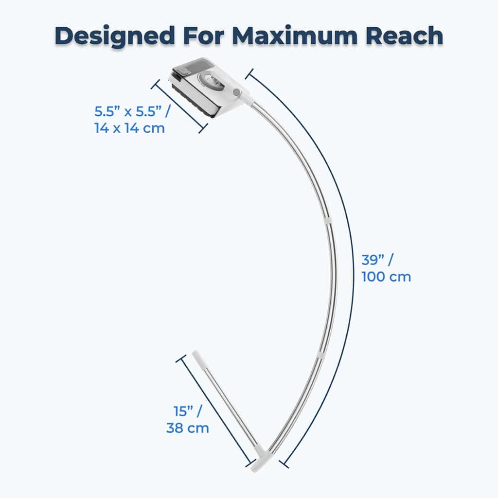 Clearspan Extendable Window Cleaner | Telescopic Pivoting Squeegee For Streak Free Exterior Glass