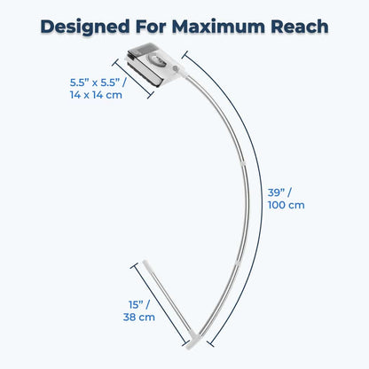 Clearspan Extendable Window Cleaner | Telescopic Pivoting Squeegee For Streak Free Exterior Glass