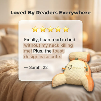 Posturest Ergonomic Reading Pillow | Lumbar Support Backrest With Arms For Bed, Couch and Floor
