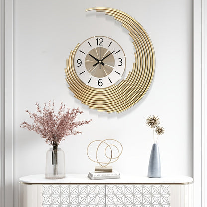 Modern 3D Metal Wall Clock | Silent Quartz Movement Decorative Clock For Large Feature Walls