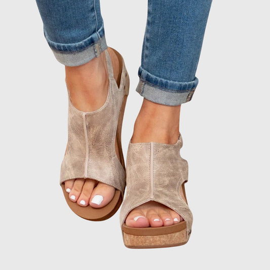 Adela Cushioned Comfort Flat Sandals