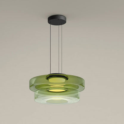 Glass Pendant Lamp | Bauhaus Style Hanging Light For Dining Rooms and Kitchen Island Counters