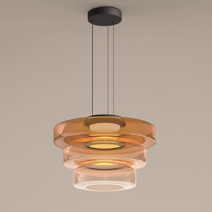 Glass Pendant Lamp | Bauhaus Style Hanging Light For Dining Rooms and Kitchen Island Counters
