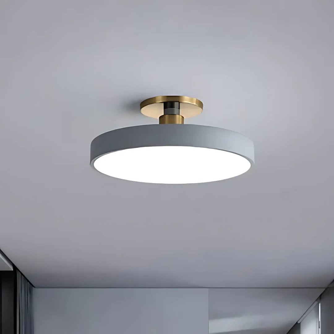 Verrick LED Ceiling Light | Scandinavian Modern Flush Mount For Bedrooms, Halls and Landings