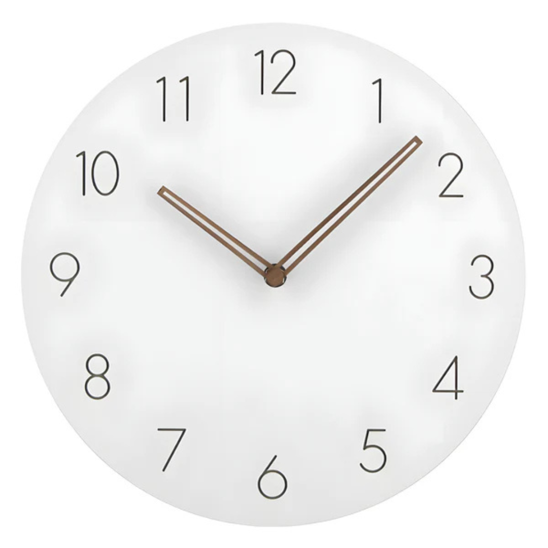 Halvor Minimalist Wall Clock | Contemporary Wood Design Silent Clock For Modern Living Rooms