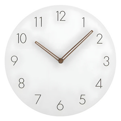 Halvor Minimalist Wall Clock | Contemporary Wood Design Silent Clock For Modern Living Rooms