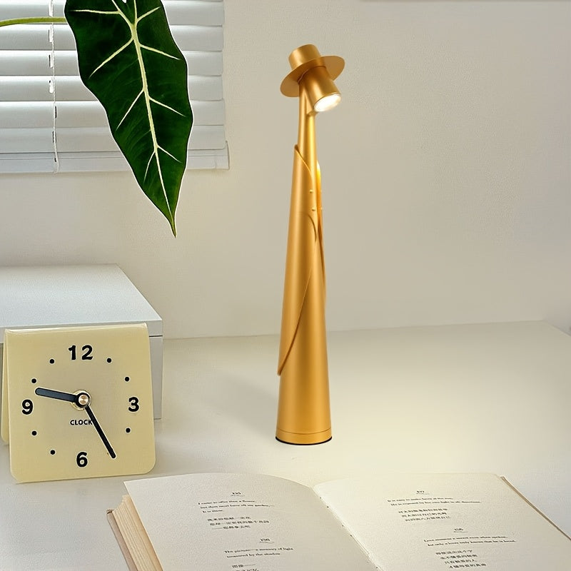 Rechargeable LED Hat Lamp | Creative Touch Desk Light For Bedsides, Shelves and Windowsills