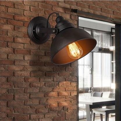 Industrial Vintage Wall Light | Retro Metal Sconce Lamp With An Adjustable Metal Swing Out Arm