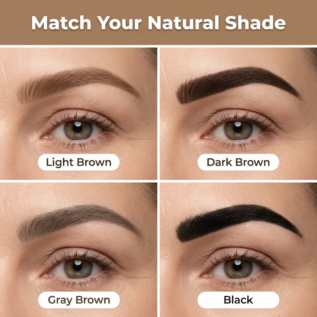 Waterproof Microblading Eyebrow Pen | Smudge Proof 4 Tip Fork Brow Pen For Natural Hair Like Strokes