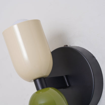 Colourful Bedside Wall Lamp | Nordic Macaron Wall Light In Ten Bold Painted Iron Colourways