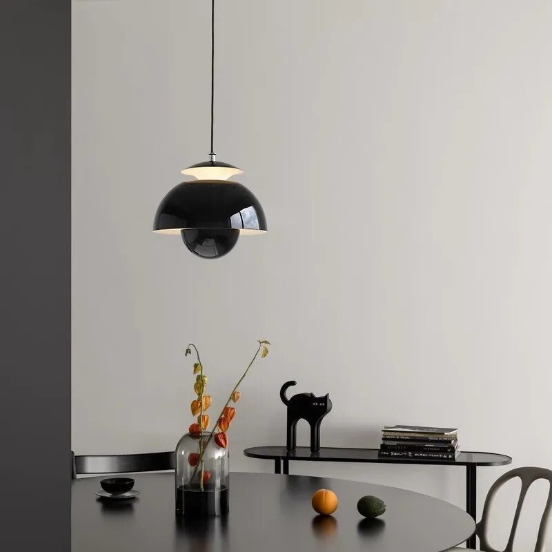 Scandinavian Modern LED Pendant Light | Timeless Nordic Ceiling Lamp In Four Bold Finishes