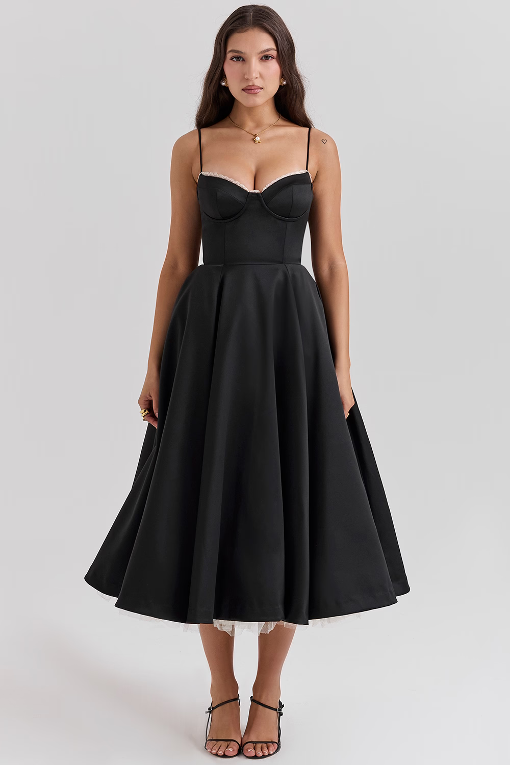 Royale Sculpted Midi Evening Dress