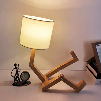 Bendra Table Lamp | Flexible Wooden Design Light For Desks, Bedsides and Warm Timber Sideboards
