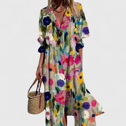 Paula Printed Boho Maxi Dress