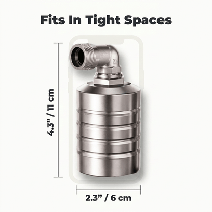 Floatwell Automatic Water Level Valve | Adjustable Float Shut Off For Troughs, Ponds and Tanks
