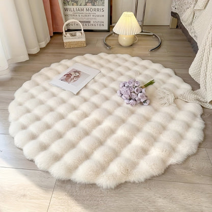 Cloud Comfort Round Bubble Rug | Soft Fluffy Circle Carpet For Bedrooms and Kids Nurseries