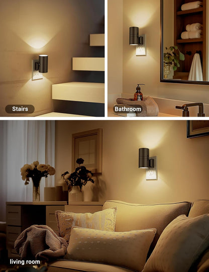 Duskra LED Night Light | Smart Dimmable Plug In Night Lamp With A Dusk To Dawn Light Sensor