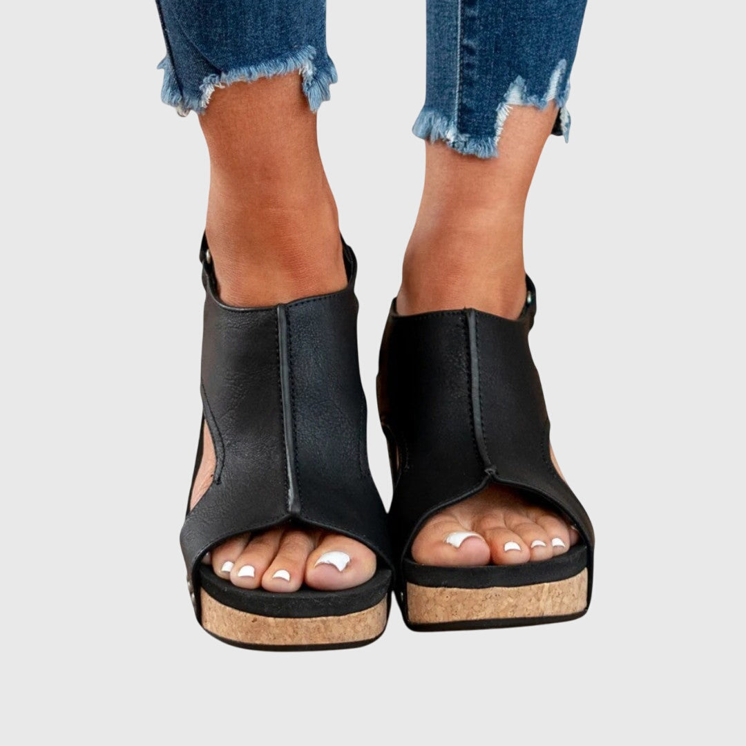 Adela Cushioned Comfort Flat Sandals