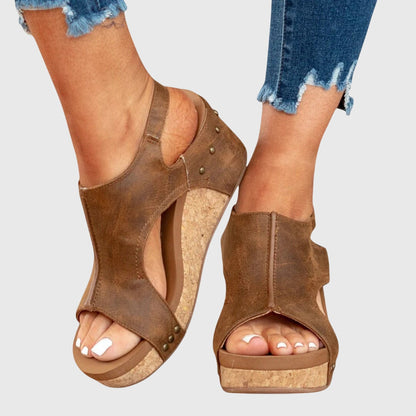 Adela Cushioned Comfort Flat Sandals
