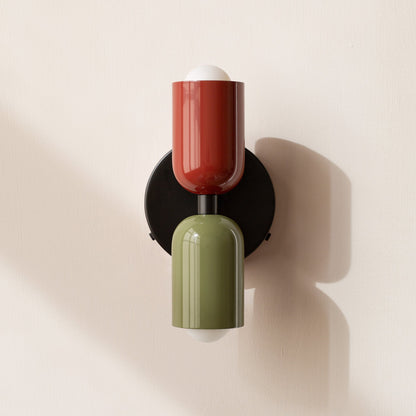 Colourful Bedside Wall Lamp | Nordic Macaron Wall Light In Ten Bold Painted Iron Colourways