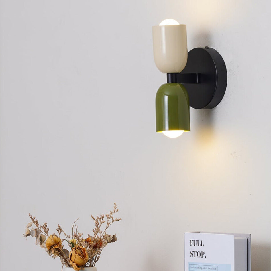 Colourful Bedside Wall Lamp | Nordic Macaron Wall Light In Ten Bold Painted Iron Colourways