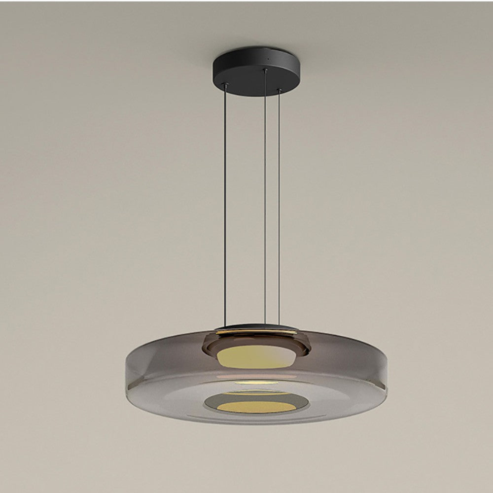 Glass Pendant Lamp | Bauhaus Style Hanging Light For Dining Rooms and Kitchen Island Counters
