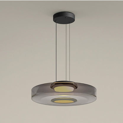 Glass Pendant Lamp | Bauhaus Style Hanging Light For Dining Rooms and Kitchen Island Counters