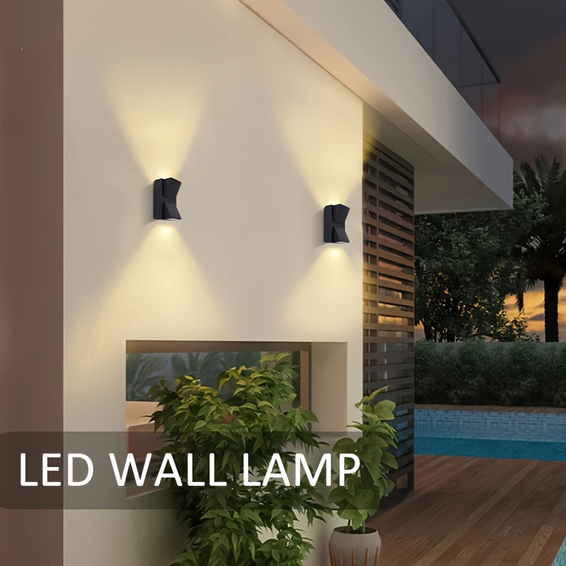 Modern LED Outdoor Wall Light | 3W and 6W Waterproof Decorative Wall Fixture For Garden Walls