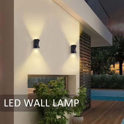 Modern LED Outdoor Wall Light | 3W and 6W Waterproof Decorative Wall Fixture For Garden Walls