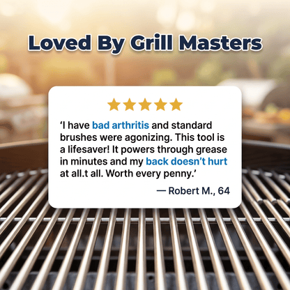 CharLift Grill Cleaning Brush | Bristle Free Heavy Duty BBQ Scraper For Steel and Cast Iron
