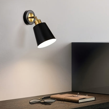 Modern Metal Wall Sconce Light | Adjustable Bedroom and Living Room Wall Lamp In Cast Iron
