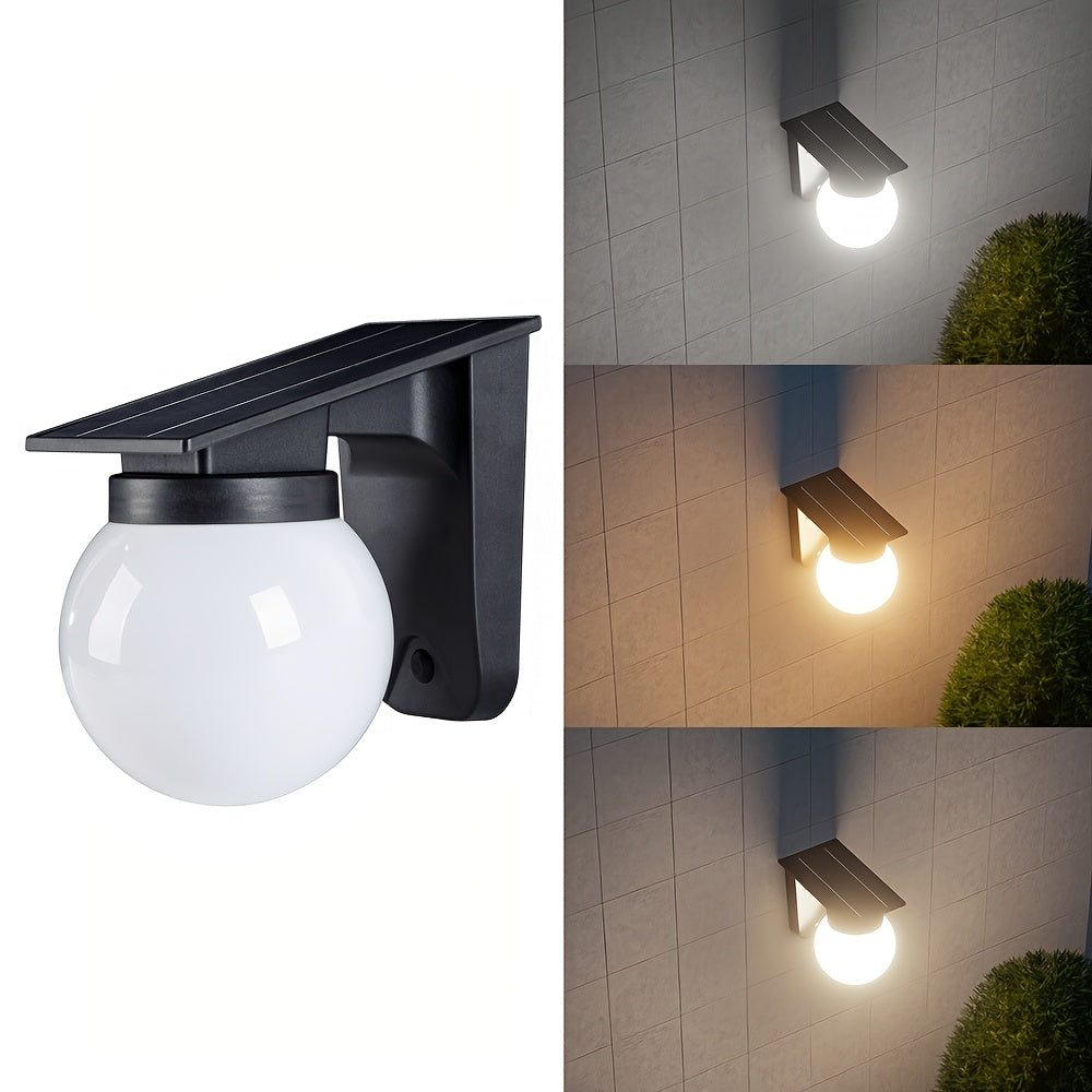 Solar Globe LED Wall Light | Dimmable Outdoor Globe Lamp With No Wiring Or Mains Supply Required