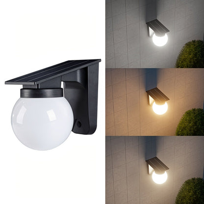 Solar Globe LED Wall Light | Dimmable Outdoor Globe Lamp With No Wiring Or Mains Supply Required