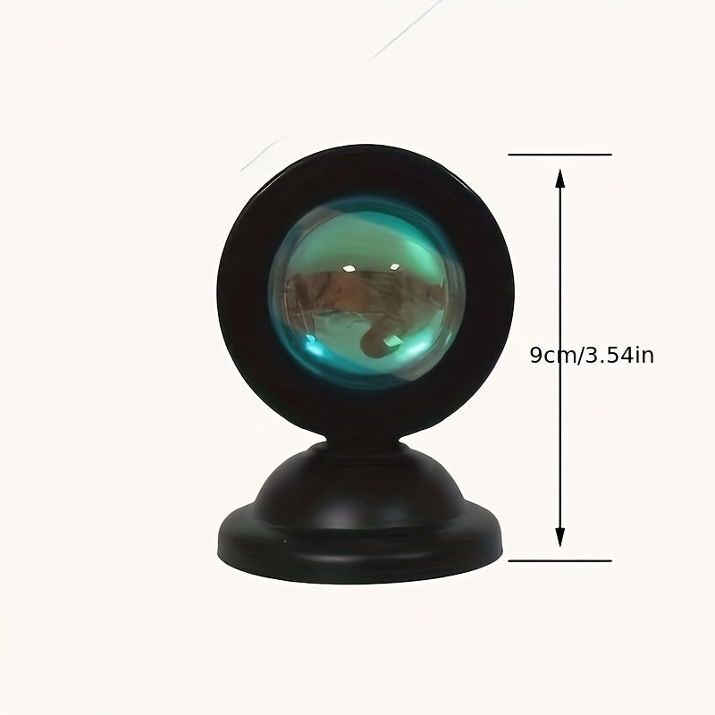 Sunset Projection Lamp | USB Powered Ambient Mood Light For Bedrooms, Photos and Video Calls