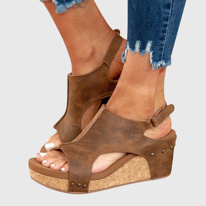 Adela Cushioned Comfort Flat Sandals